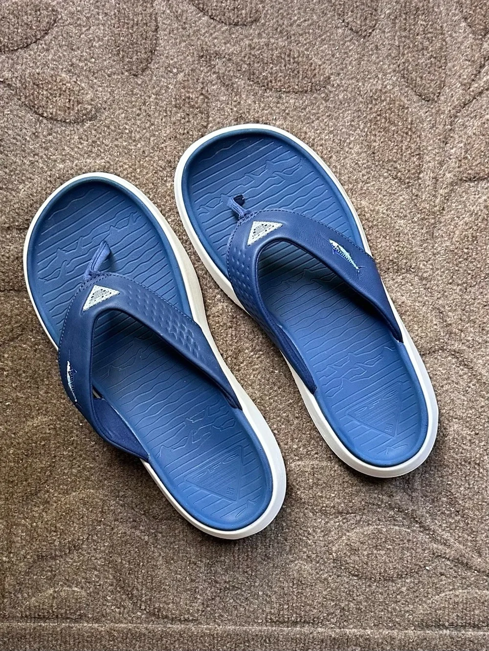 Columbia Men's Boatside Fish PFG Flip Flops Size 10